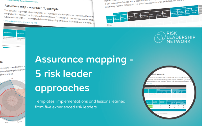 Meeting Request Assurance Mapping 5 Risk Leader Approaches